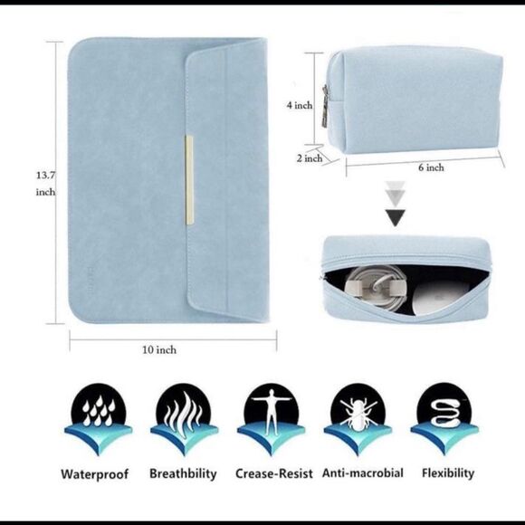 Purple laptop sleeve & pouch NWT - Picture 10 of 10